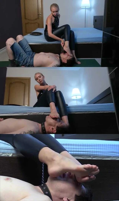 【欧美女王】喝女大学生Mimi的浓痰吃她搓下来的脚皮！连脚后跟的泥都舔了！